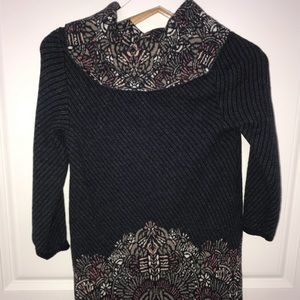 Anthropologie 3/4 Sleeve Moth Sweater Dress SizeXS